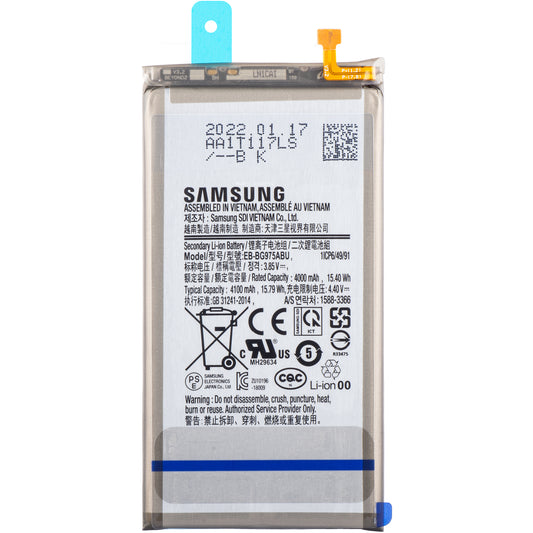 Akku Samsung Galaxy S10+ G975, EB-BG975ABU, huoltopaketti GH82-18827A 