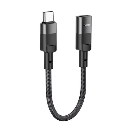 HOCO U107 Lightning - USB-C data- ja lataussovitin HOCO U107, 0.1m, musta 