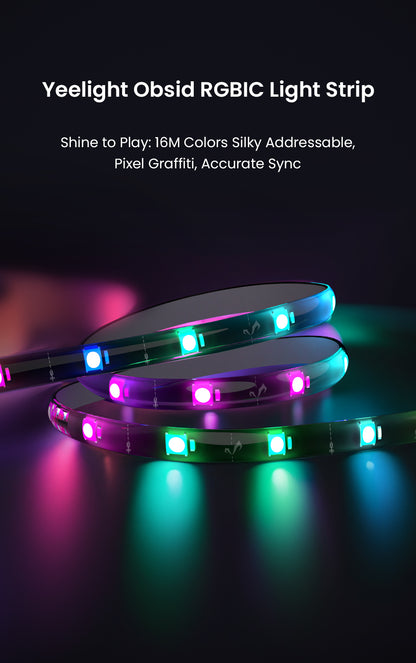 Yeelight Led Strip, Wi-Fi, OBSID RGBIC, 2m, musta YLFWD-0025 YLFWD-0025 YLFWD-0025 