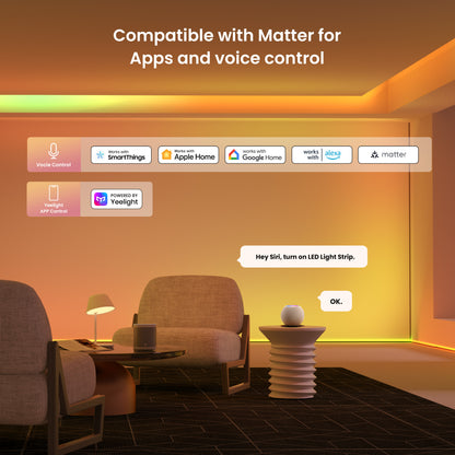 Yeelight Led Strip, Wi-Fi, OBSID RGBIC, 2m, musta YLFWD-0025 YLFWD-0025 YLFWD-0025 