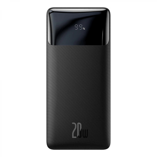 Ulkoinen akku Baseus Bipow, 20000mAh, 20W, QC + PD, 1 x USB-C - 2 x USB-A, musta PPBD050501