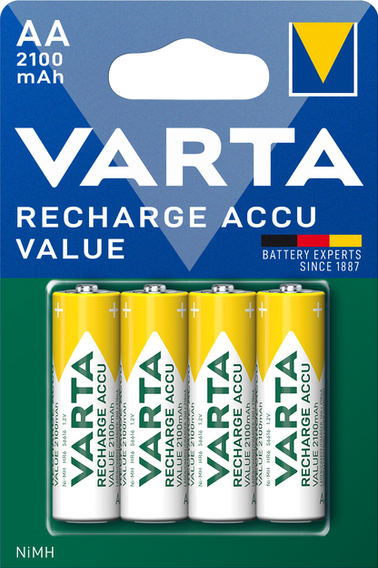 Varta Professional ladattava akku, AA / HR6, 2100mAh, 4 kpl:n paketti
