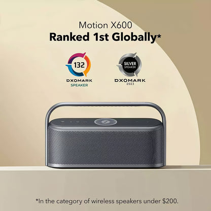 Portable Bluetooth Speaker Anker SoundCore Motion X600, 50W, Waterproof, Black, Bluetooth, Bluetooth, Waterproof, Black, Refurbished A3130011 