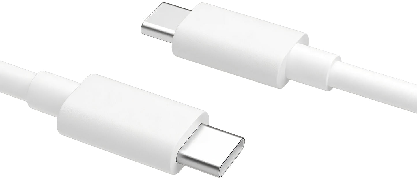 USB-C data- ja latauskaapeli - USB-C Oppo DL149, 65W, 1m, valkoinen