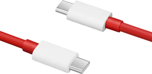 USB-C data- ja latauskaapeli - USB-C OnePlus DL152, 150W, 1m, punainen 5461100529