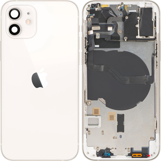 Apple iPhone 12 akkukotelon suojus, puolikas kotelo, valkoinen, vaihtokotelo