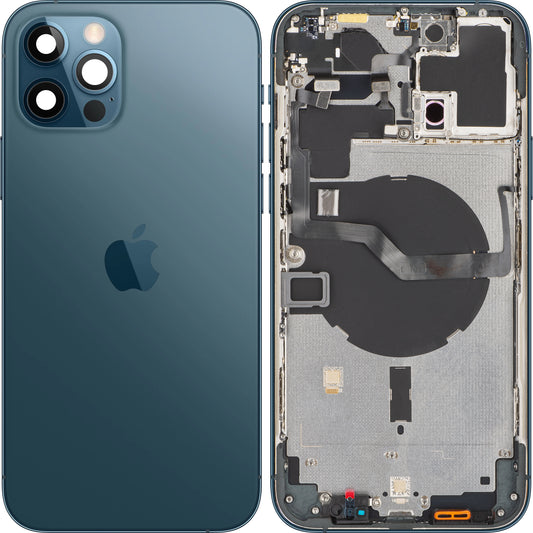 Apple iPhone 12 Pro Max -akkusuojus, puolikas kotelo, sininen (Tyynenmeren sininen), Swap 