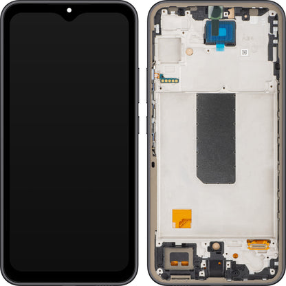 MP kosketusnäyttö yhteensopiva Samsung Galaxy A34 A346 kanssa, kehyksellä, musta (grafiitti) 