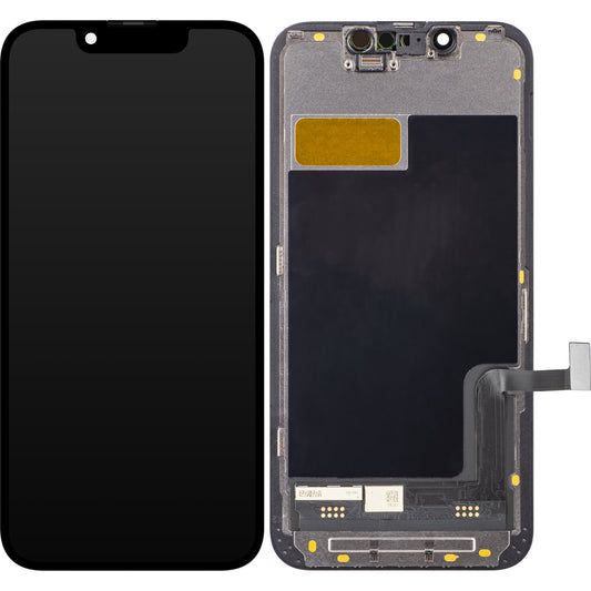 ZY Kosketusnäyttö Apple iPhone 13 mini, kehyksellä, LCD In-Cell IC siirrettävissä, musta