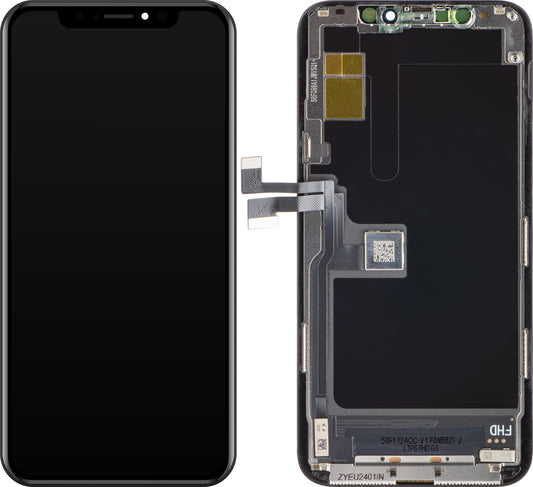 ZY Kosketusnäyttö Apple iPhone 11 Pro:lle, kehyksellä, In-Cell IC siirrettävä LCD-versio, musta 