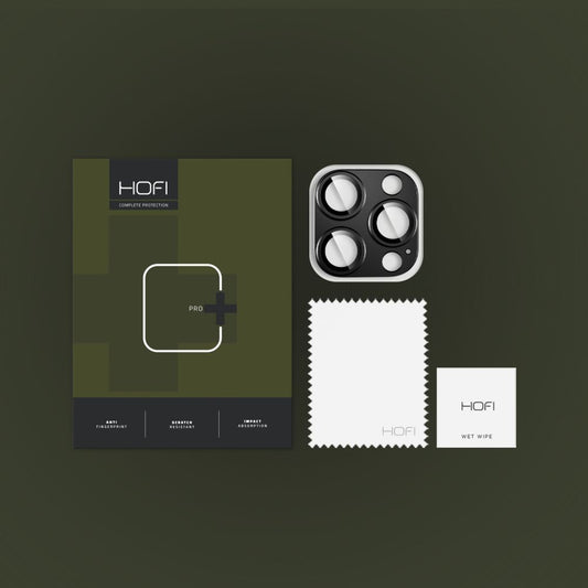 Suojakalvo takakameran suojus HOFI Fullcam Apple iPhone 16 Pro Max / 16 Pro, lasisuojattu, musta