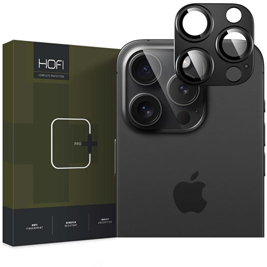 Suojakalvo takakameran suojus HOFI Fullcam Apple iPhone 16 Pro Max / 16 Pro, lasisuojattu, musta