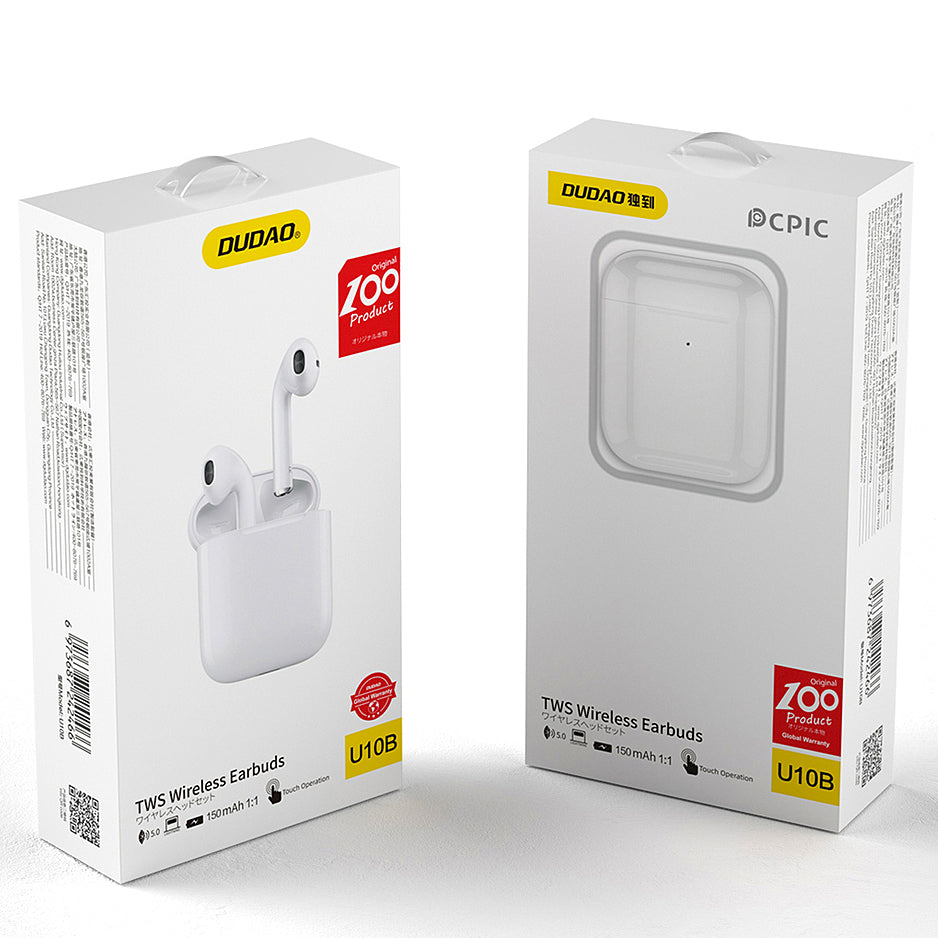 Bluetooth Handsfree Dudao U10B, TWS, valkoinen
