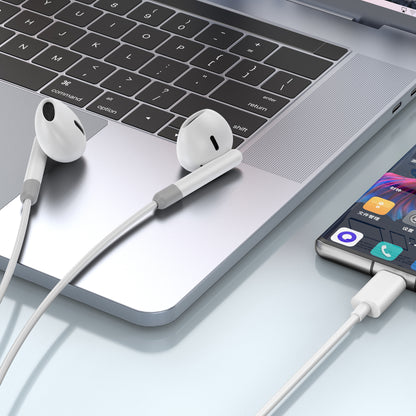 Handsfree USB-C WiWu EB314, White 