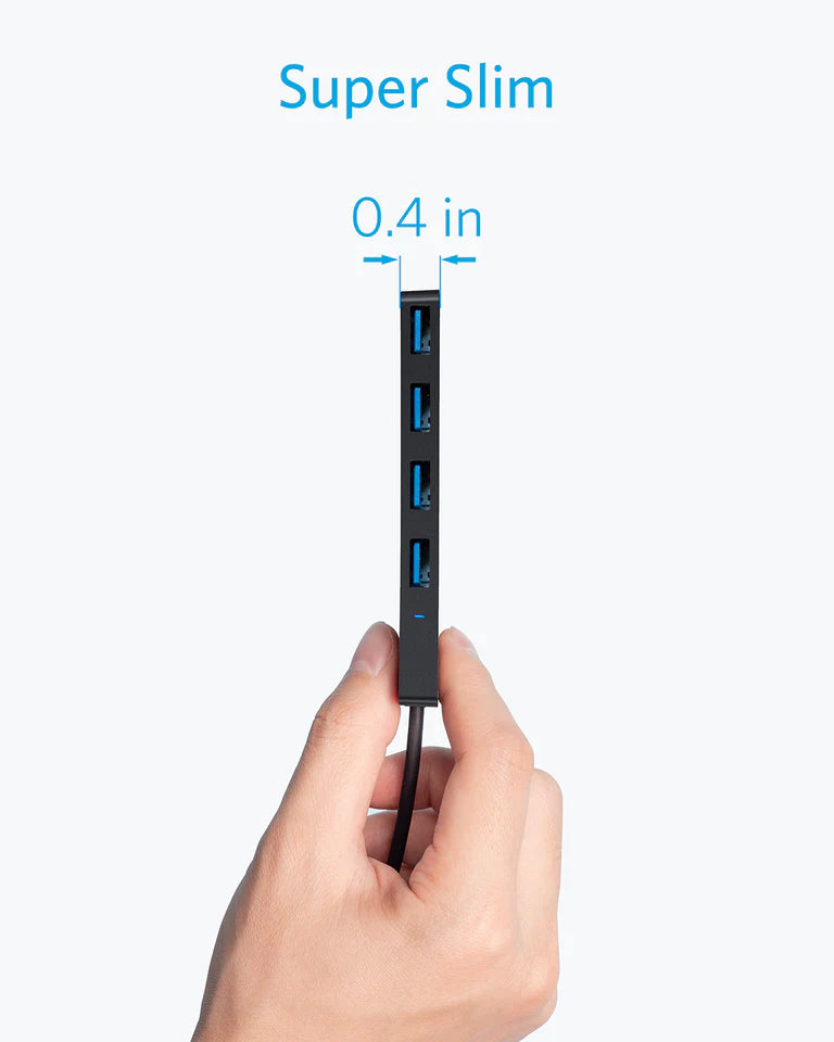 Anker USB Hub, 4 x USB-A 3.0, Black A7516016 