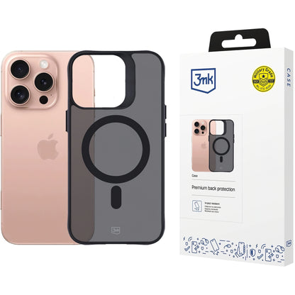 MagSafe kotelo Apple iPhone 16 Pro Max, 3MK, savu MagCase, musta 