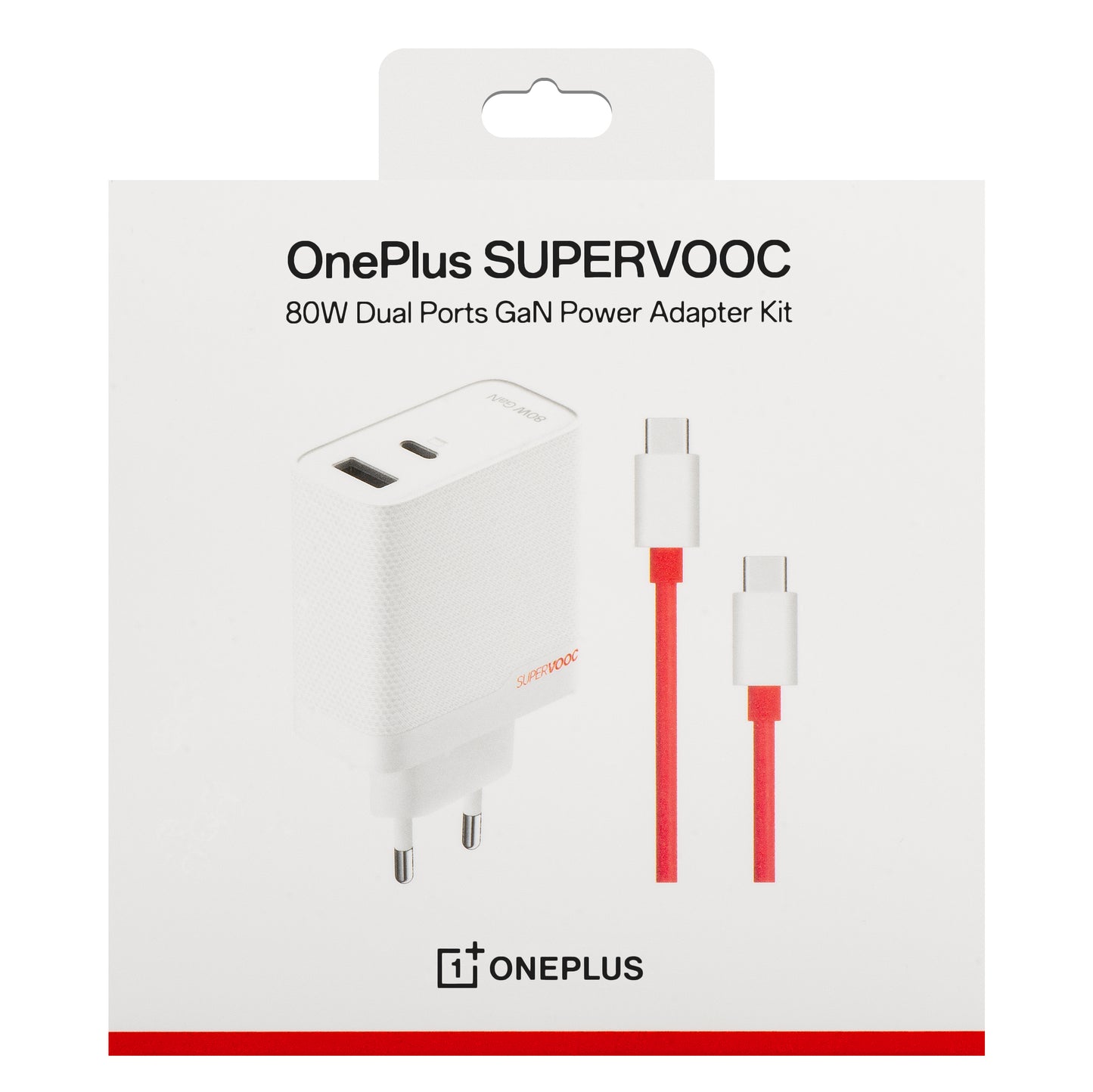 OnePlus-verkkolaturi USB-C-kaapelilla OnePlus, 80W, 7,3A, 1 x USB-A - 1 x USB-C, valkoinen 5461100597 5461100597