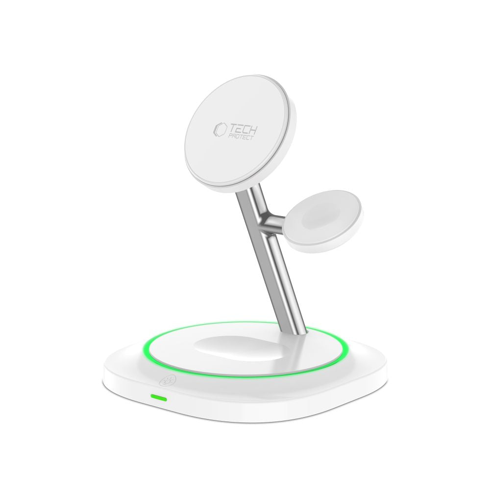 Tech-Protect QI15W-A46 3in1 Wireless Network Charger, 15W, 1.67A, White