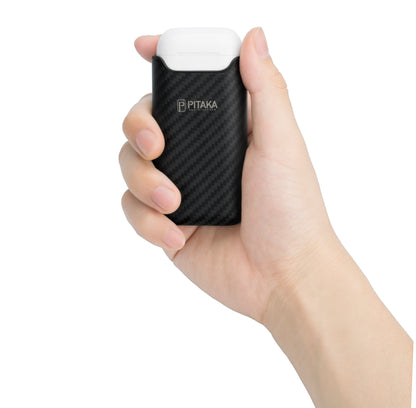 Pitaka Air Pal Premium langaton ulkoinen akku Apple Airpods Gen 1 / Gen 2, 1200mAh, 5W, musta AP1001 AP1001 AP1001